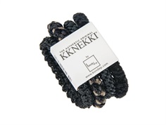 Kknekki hårelastikker black mix (4-pack)